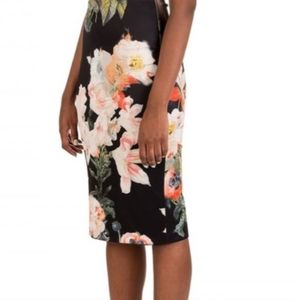 Ted Baker Opulent Bloom Fitted Midi Dress, size Ted 1 (US4)